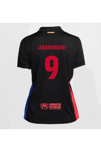 Fotbalové Dres Barcelona Robert Lewandowski #9 Dámské Venkovní Oblečení 2024-25 Krátký Rukáv